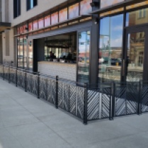 Custom exterior railings, LoDo Denver, CO