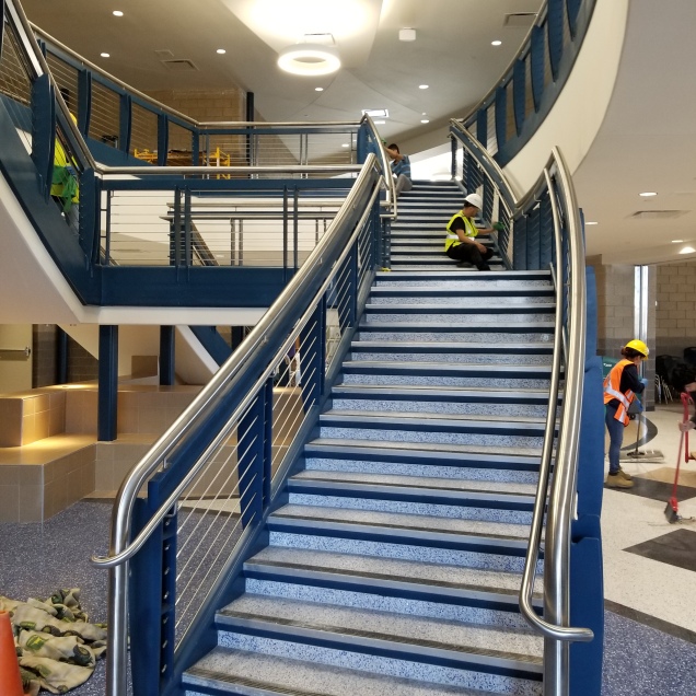 Feature Stair at new Cherry Creek Middle School in Aurora, CO